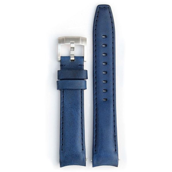 Curved End Leather Strap