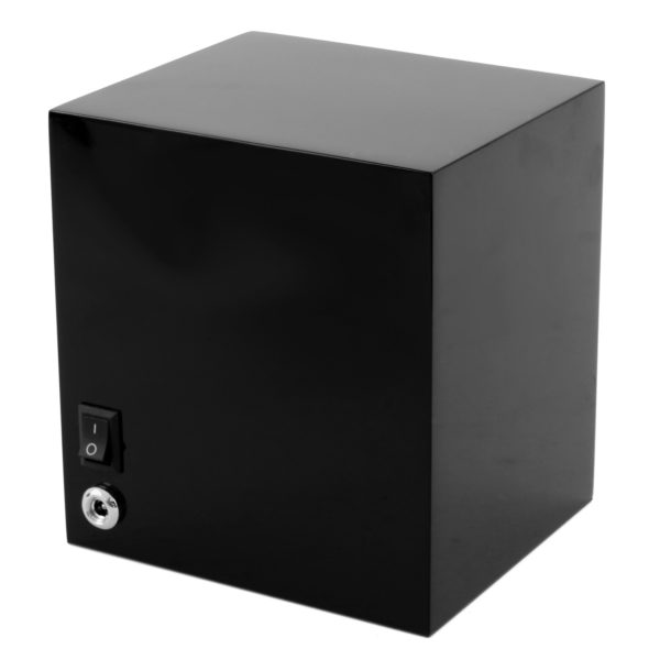 Wolf Lacquered Cub Watch Winder in black