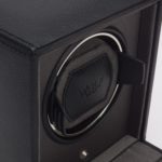 Wolf Cub Watch Winder with Cover in black