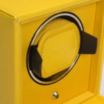 Wolf Cub Watch Winder with Cover in Yellow