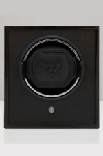 Wolf Lacquered Cub Watch Winder in black