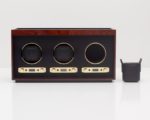 Wolf Meridian Triple Watch Winder in Burlwood