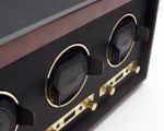 Wolf Meridian Triple Watch Winder in Burlwood