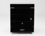 Wolf Savoy Watch Winder with Storage in Black