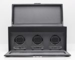 Wolf Viceroy Triple Watch Winder with Storage in Blac