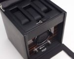 Wolf Roadster Watch Winder with Storage in Black