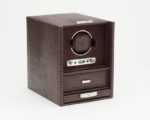 Wolf Blake Watch Winder in Brown Teju Lizard