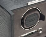 Wolf Blake Double Watch Winder in Black Teju Lizard