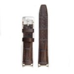 Steel End Alligator Strap - Brown