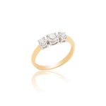 18ct Yellow gold brilliant cut diamond 3