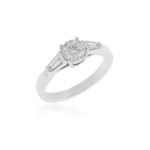 18ct White gold brilliant cut diamond ring