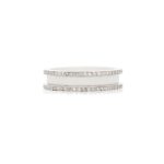 18ct White gold ladies wedding band set with brilliant cut diamonds