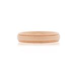 18ct Rose gold gents wedding band