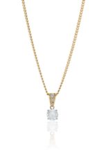 18ct yellow gold pendant with brilliant