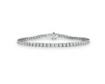 18ct White Gold Diamond Line Bracelet. 7.0 total carat weight