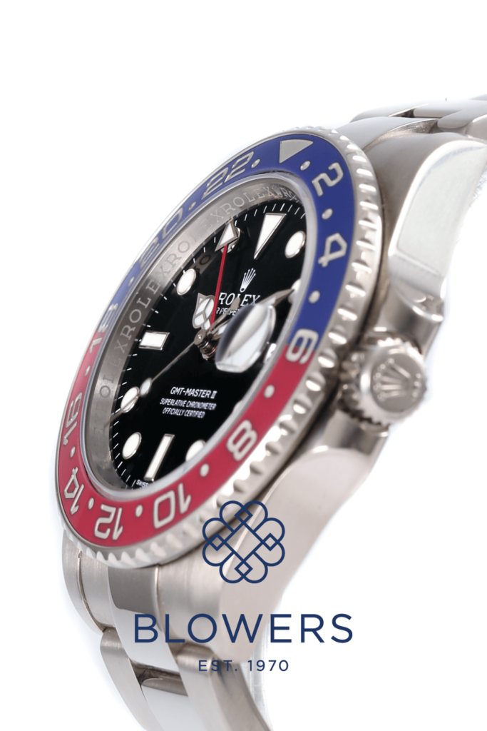 Rolex White Gold GMT Master II 116719BLRO Blowers Jewellers