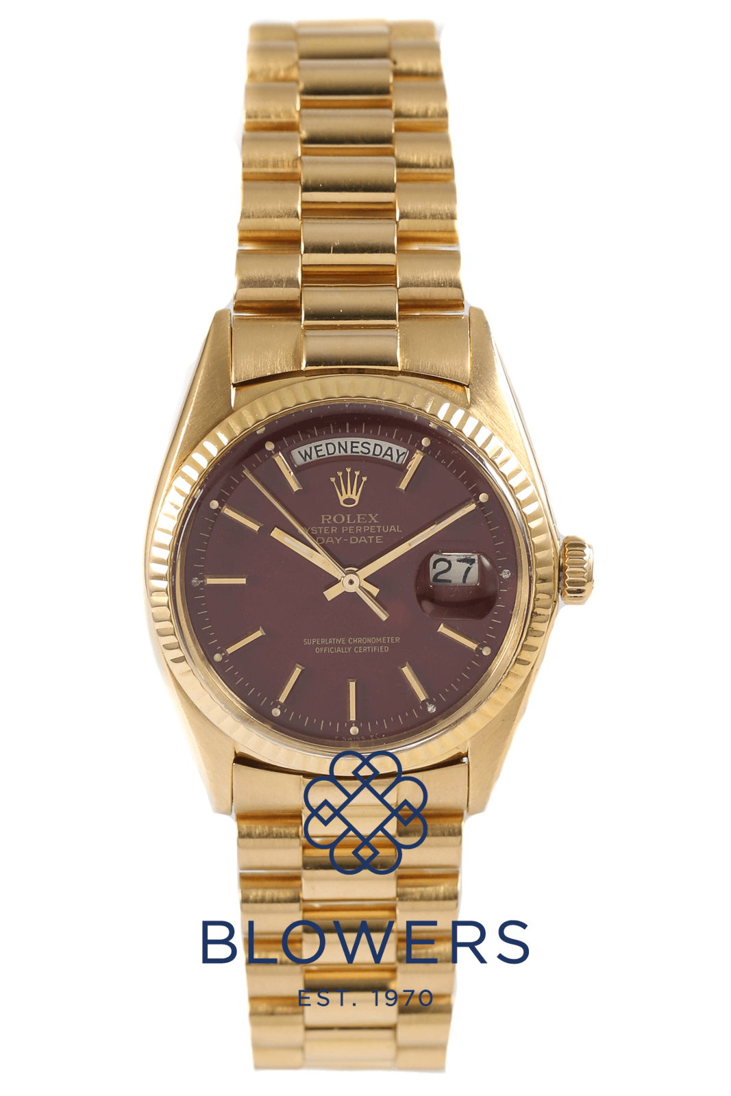 How much gold is in a rolex day date hot sale