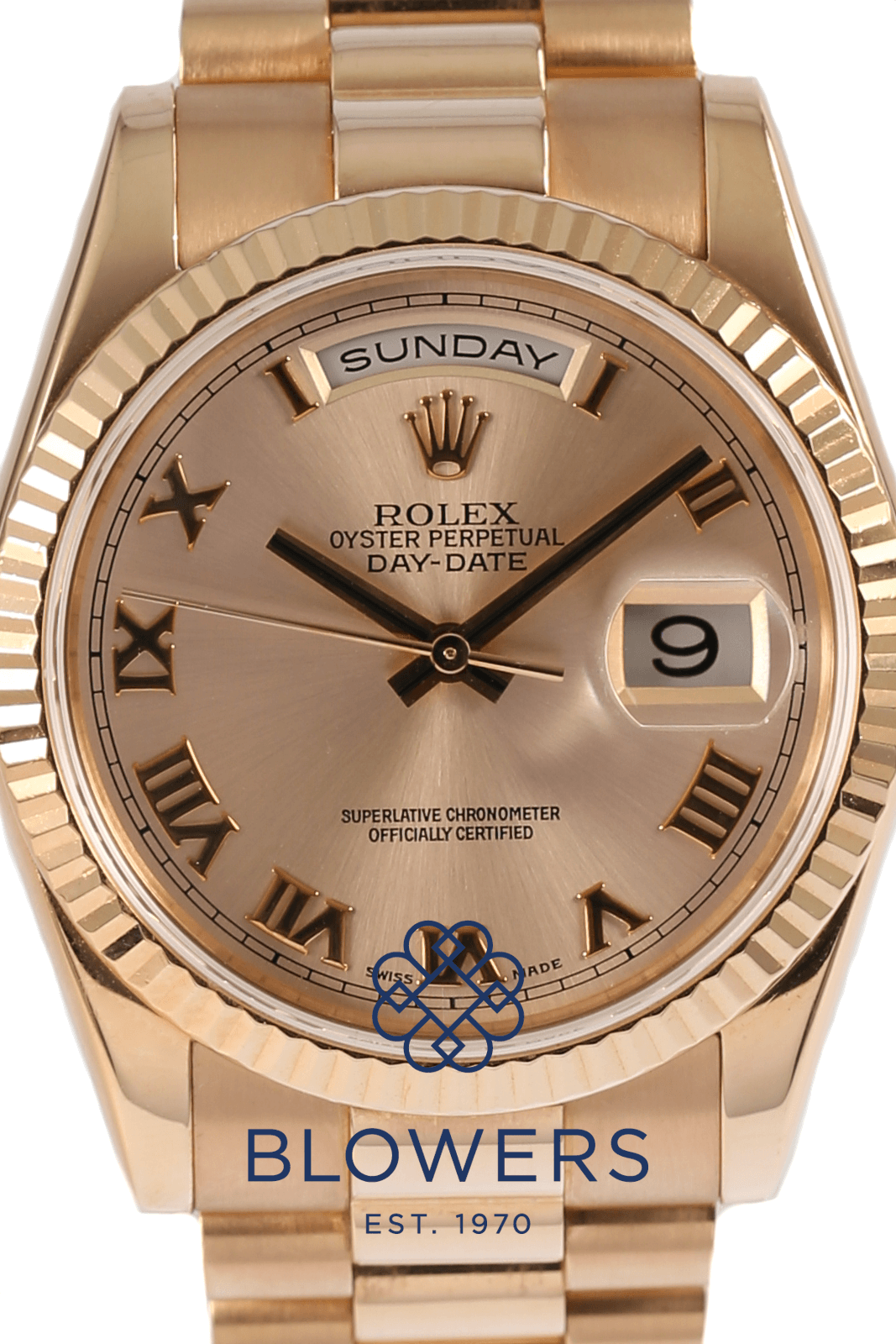 Rose gold face rolex hot sale