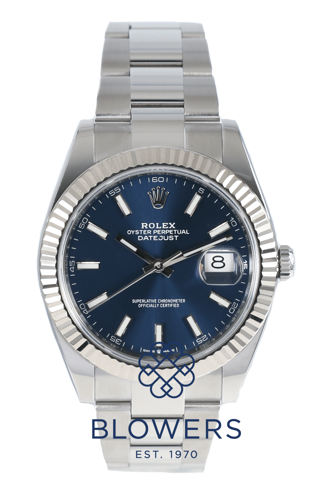 Oyster perpetual datejust sale blue dial