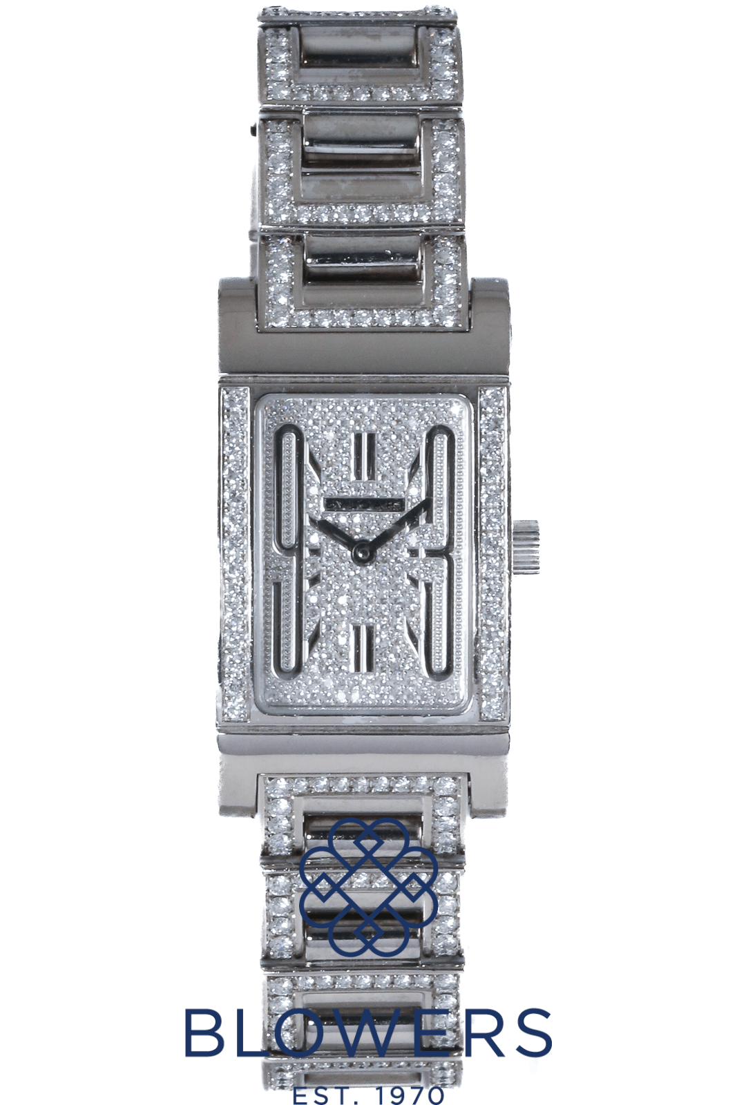 Bvlgari White Gold & Diamond Rettangolo RTW39G