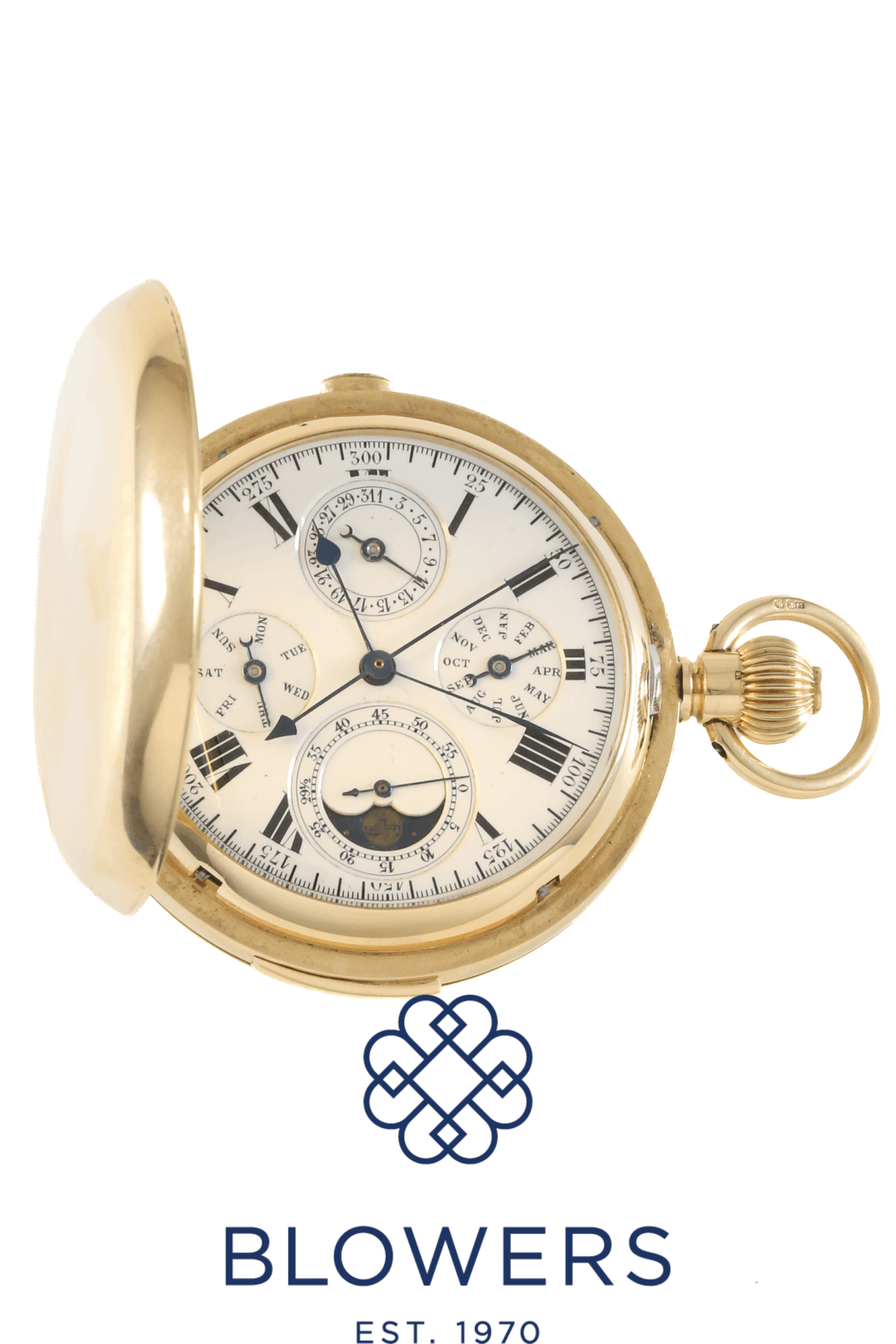 Full Hunter Chronograph Repeater Pocket Watch
